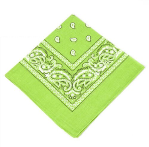 Vogue paisley bandana bandana hovedbeklædning/hårbånd tørklæde hals håndled wrap band hovedbeklædning mange muligheder etnisk stil print: Grøn
