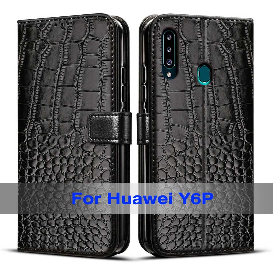Funda para Huawei Y6P de 6,3 ", Funda de silicona suave Tpu para Huawei y6p Y 6P, Funda MED-LX9N para huawei y6p, con ranuras para tarjetas: Black