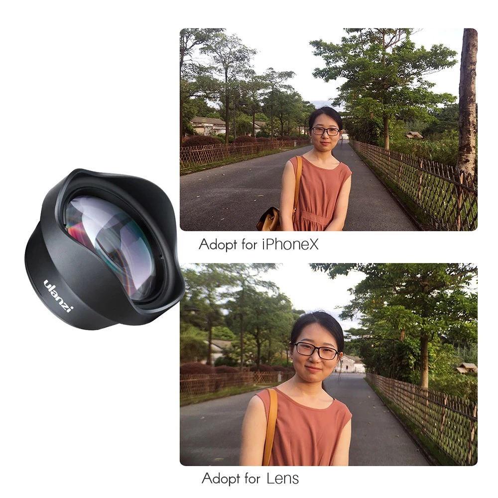 Ulanzi PH-8151 65mm 4K HD Telephoto Lens with 17mm Clip for iPhone Max Xs X for Samsung S8 S9 for Huawei Xiaomi Smartphone r60
