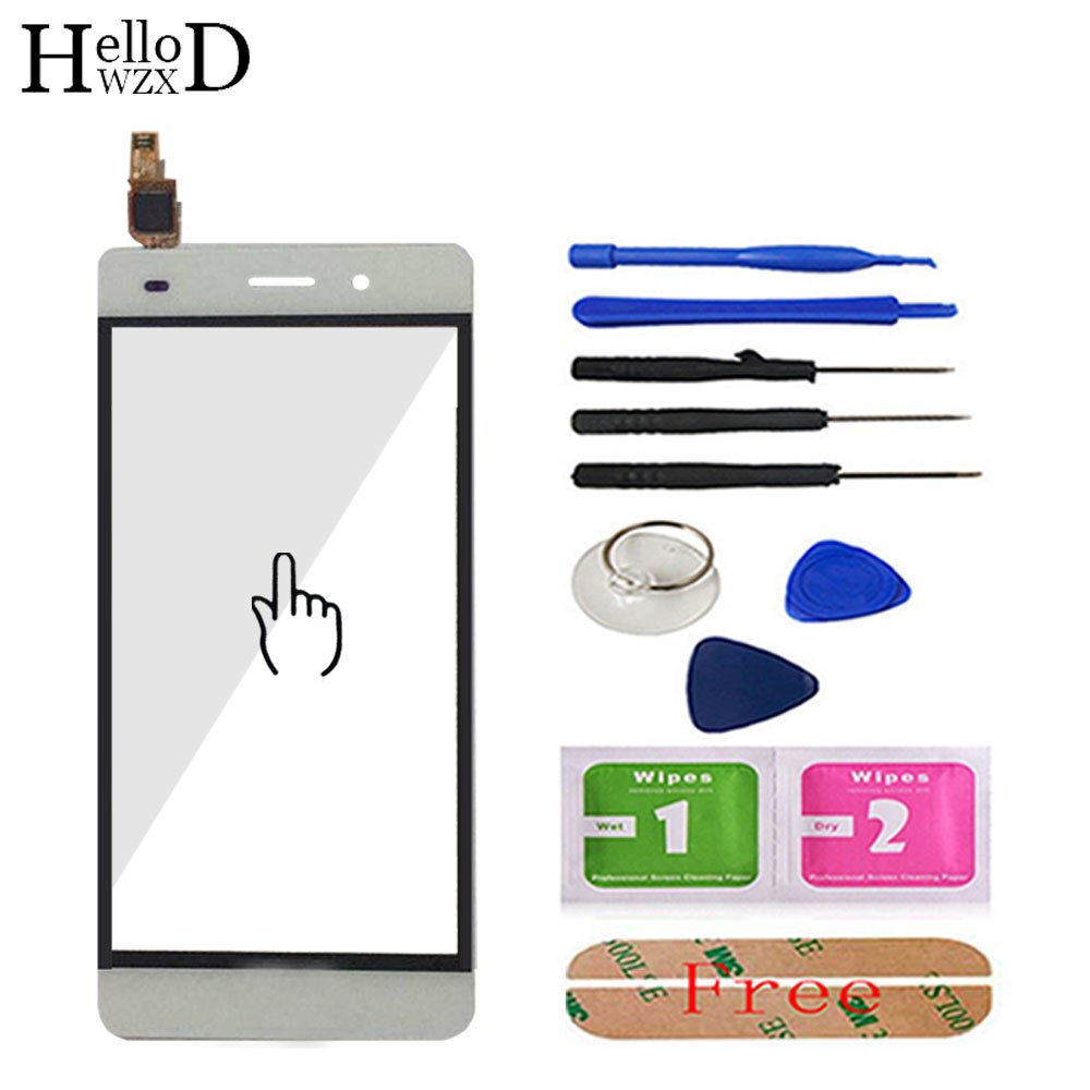 Cristal frontal para teléfono móvil Huawei P8 Lite, Panel digitalizador con pantalla táctil de cristal, Sensor de lente de pantalla táctil