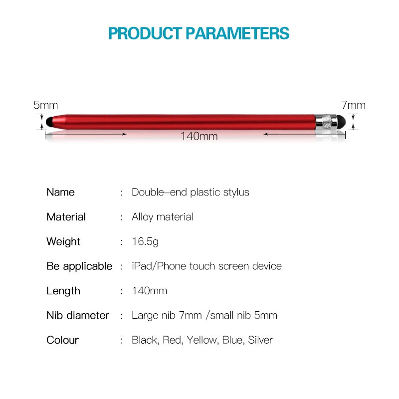 ANKNDO 2in1 Stylus Pen Capacitive Touch Pen For Samsung S2 Notebook Surface Pen Notepad Pen For Xiaomi Pad Screen Pen Drawing