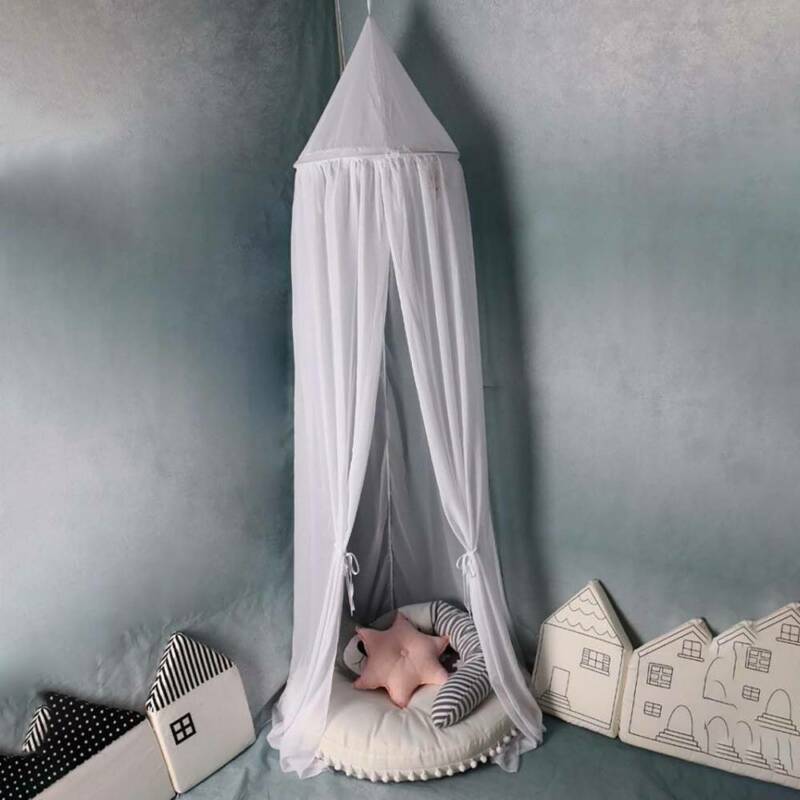 Mosquitera de gasa Para cuna, cortina, tienda de Cama, cúpula, Para dormitorio, dosel, Cama de bebé, mosquitera Para Cama