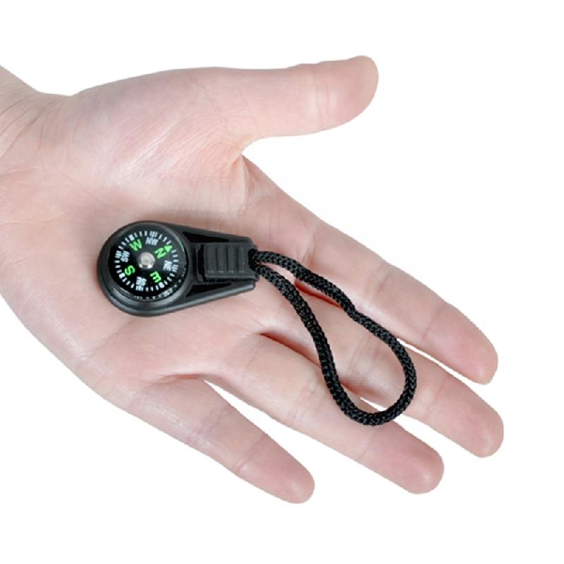 25Pcs/Pack Black Survival Bracelet Compass Umbrella Rope Accessories Outdoor Survival Tool