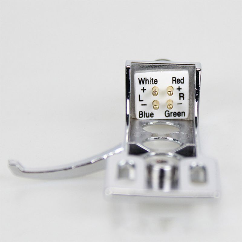 1Set Universal LP Disc Record Player Phono Turntable Headshell Cartridge Rack with 4 Leadwires for Direct-Drive Turntable