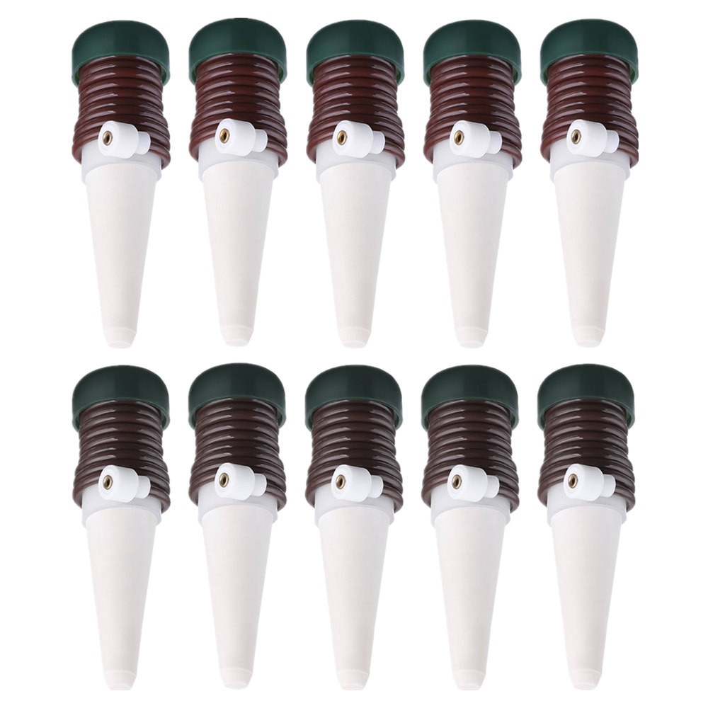 1-20Pcs Ceramic Self Watering Spikes Automatic Plants Drip Irrigation Water Stakes For Indoor Outdoor Garden Watering System