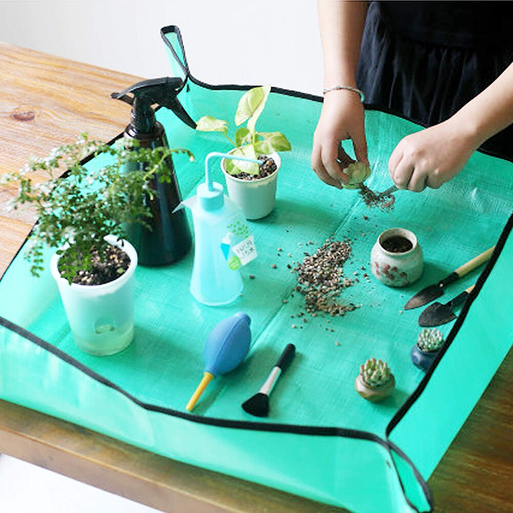 Garden Plant Mat Operation Pad Green Plant Balcony PE Gardening Mat Home Super Light Reusable Planting Waterproof Flower Mat