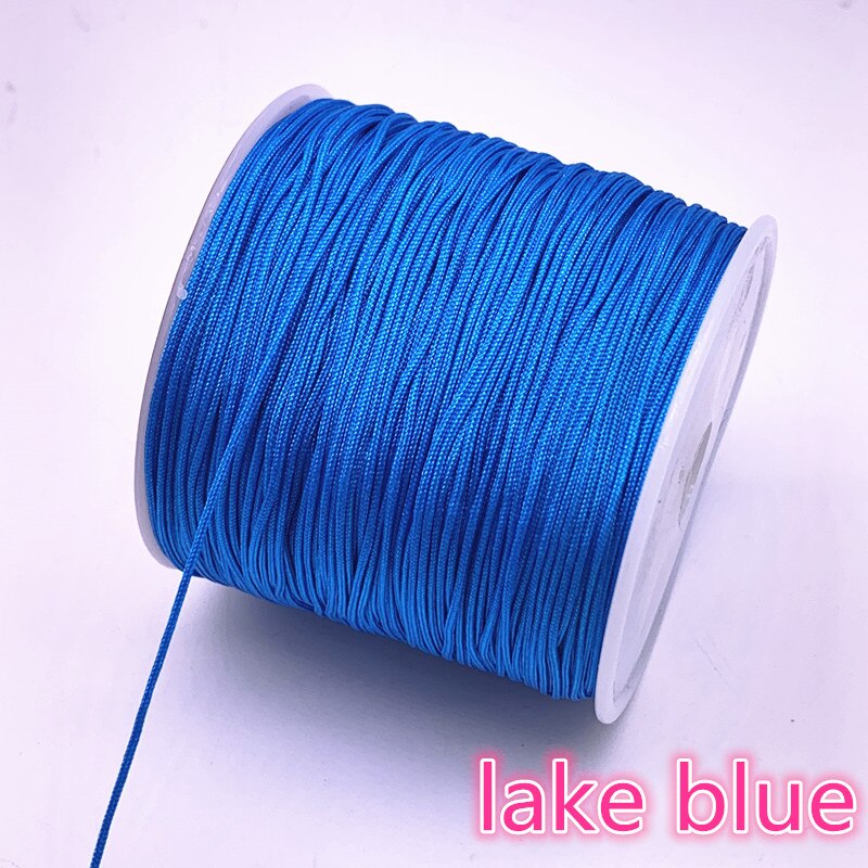 Bracelet de fil en Nylon 100 mètres/rouleau, cordon en macramé, nœud chinois, tressé, glands bricolage-même, fil à perles,: 13