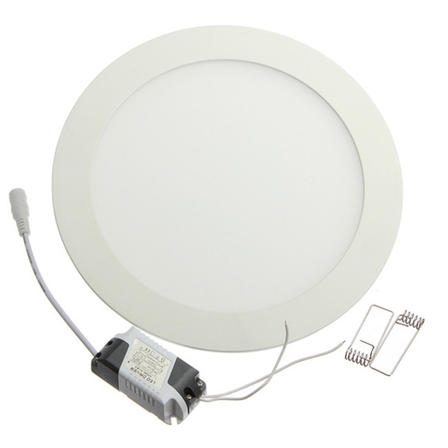 Ultradünnes LED-Downlight, rundes LED-Tafel-Licht, 3 W, 6 W, 9 W, 12 W, 15 W, 25 W, LED-Deckeneinbauleuchte, Gitter-Downlight-Lampenbeleuchtung, 110 V, 220 V