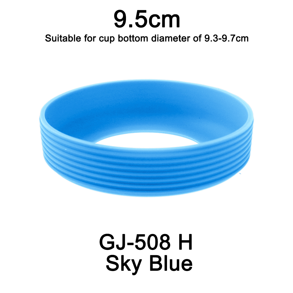 1pc diâmetro 9.5cm 24g rosqueado copo de silicone macio capa inferior resistente ao desgaste anel manga anti deslizamento boa dureza elástica: Verde exército