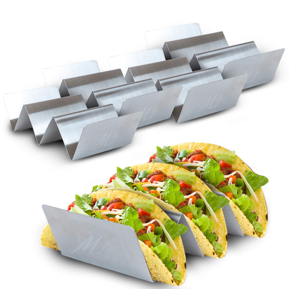 1PC Keuken Taco Holder Stand Rvs Taco Rekken Tortilla Houders Metalen Pannenkoek Taco Trays met Handvatten voor Grill oven