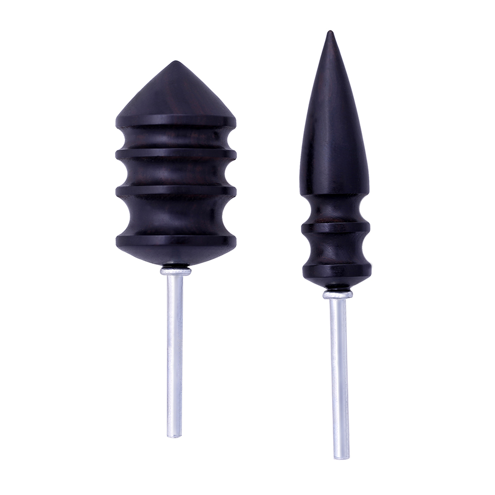 wood Tip Leather Burnisher Slicker Tool Drill Black Wooden Slicker Shank for Rotary Tools Edge Burnisher Slicker
