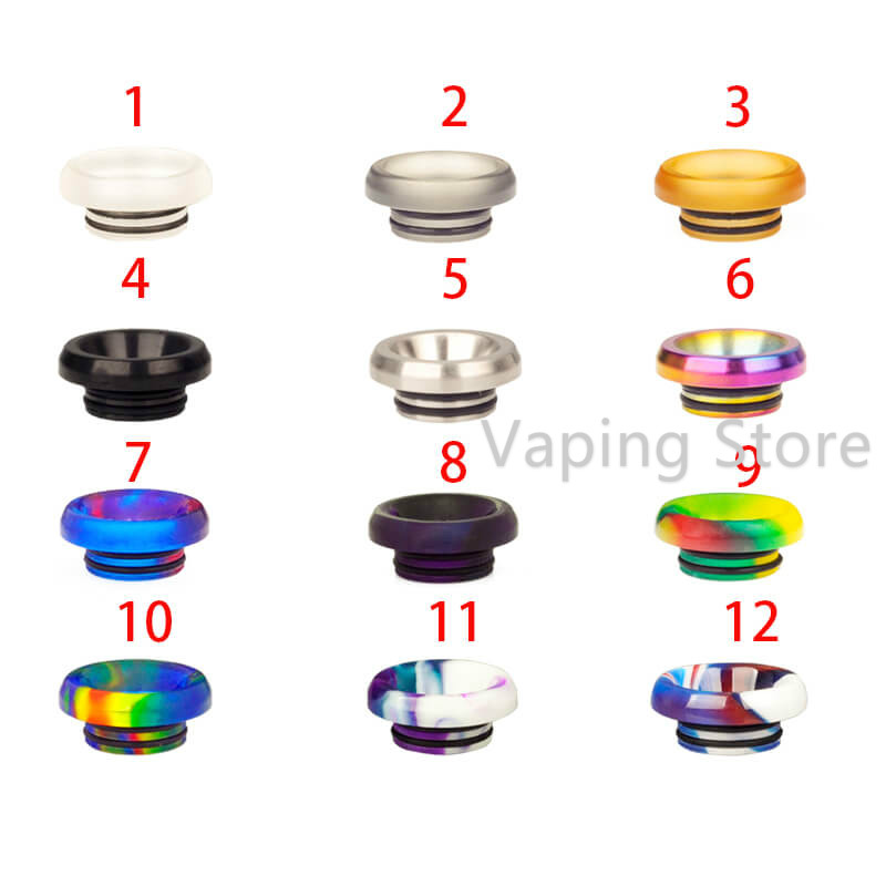 810 Resin Low Profile Drip Tip Wide Bore Short Mouthpiece For Geekvape Zeus X Zeus Dual Alpha Tank