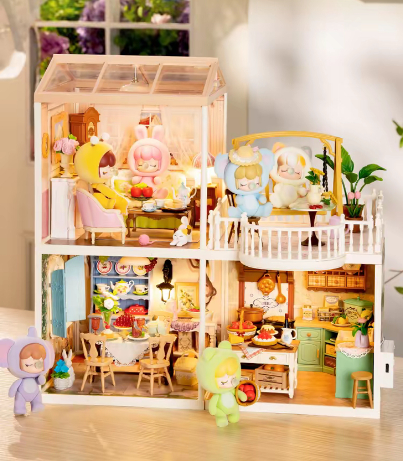 DW023 DW024 DW025 models DIY mould building house kits for Christmas