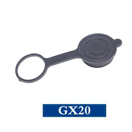 1pcs GX12 GX16 GX20 Aviation Connector Plug Cover Waterproof cover Dust Metal/Rubber Cap Circular Connector Protective Sleeve: Rubber GX20