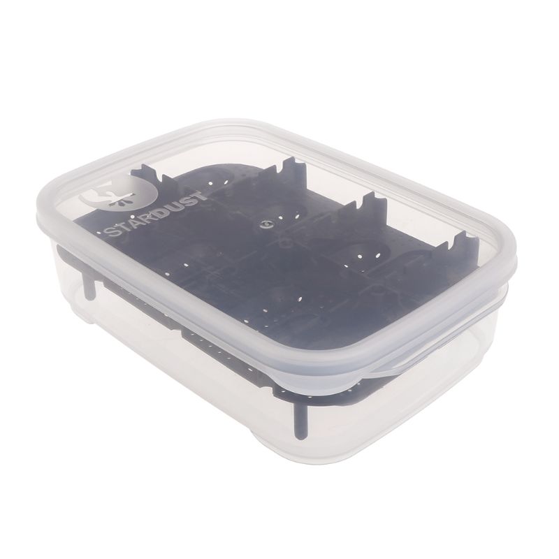 Reptil Eier Inkubator 14 Schlüssel transparent Abdeckung Für Eidechse Schlange Gecko Eier Hatcher Schlüpfen Kasten fallen Tablett: Schwarz