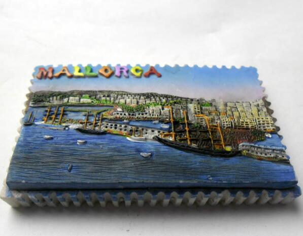 Mallorca Spain Tourism Souvenirs Fridge Magnets Resin Refrigerator Magnetic Message Stickers Home Decor Decoration