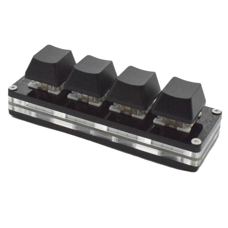 Mini 4 Keys Mechanical Keyboard Usb Wired Numpad Custom Keyboard Shortcut Keyboard For Gamer Wlndows Linux Macos Androi N8w1: Default Title