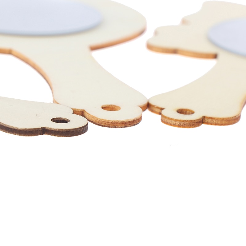 3 Styles 1pc bricolage blanc bois moule miroir peinture à la main artisanat enfants jouets bibelot matériel