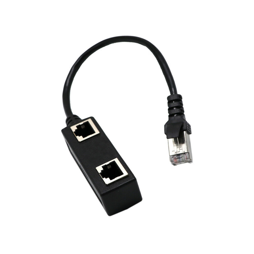 1 lan 2 rj45 portti 1 internet-ethernet-kaapelin jakaja sovittimen liittimen jatke