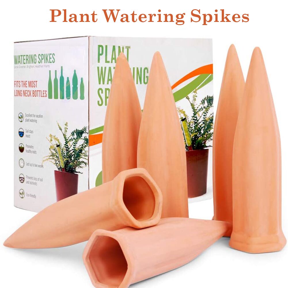 Plant Waterer Self Watering Terracotta Spikes Automatic Watering Device Vacation Garden Stakes Drip Irrigation Indoor