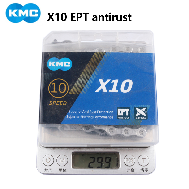 KMC X11 X10 X9 Z9 X8 Fahrradkette 128L 6 7 8 9 11s Fahrradkette mit Originalverpackung Magie Taste für Mountainbike/Rennrad: Grün