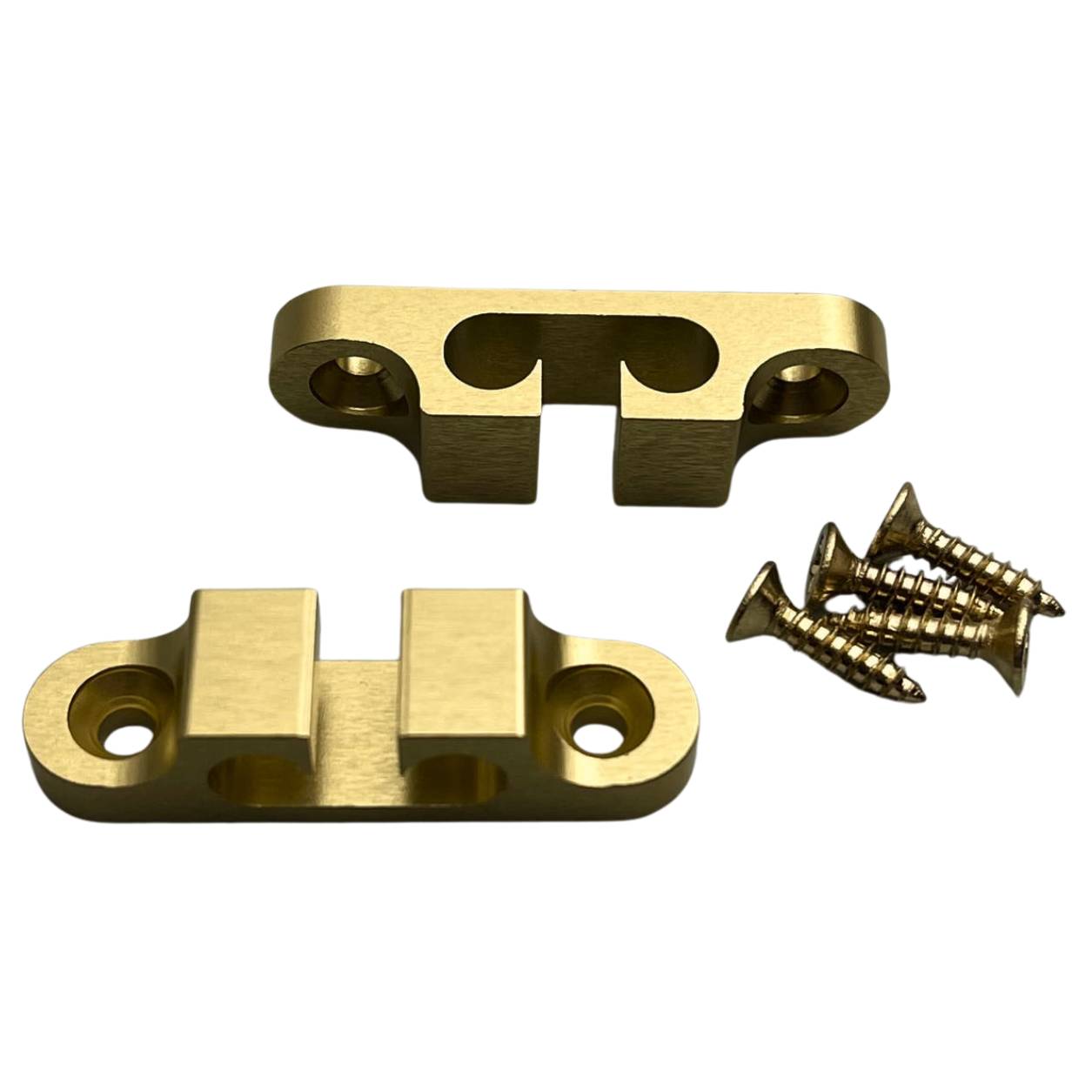 2PCS 2/3/4 String Retainer/String Guide für Elektrische Bass Kopf Retainer Aluminium String Baum Matte CR/BK/GD: Burgunderrot
