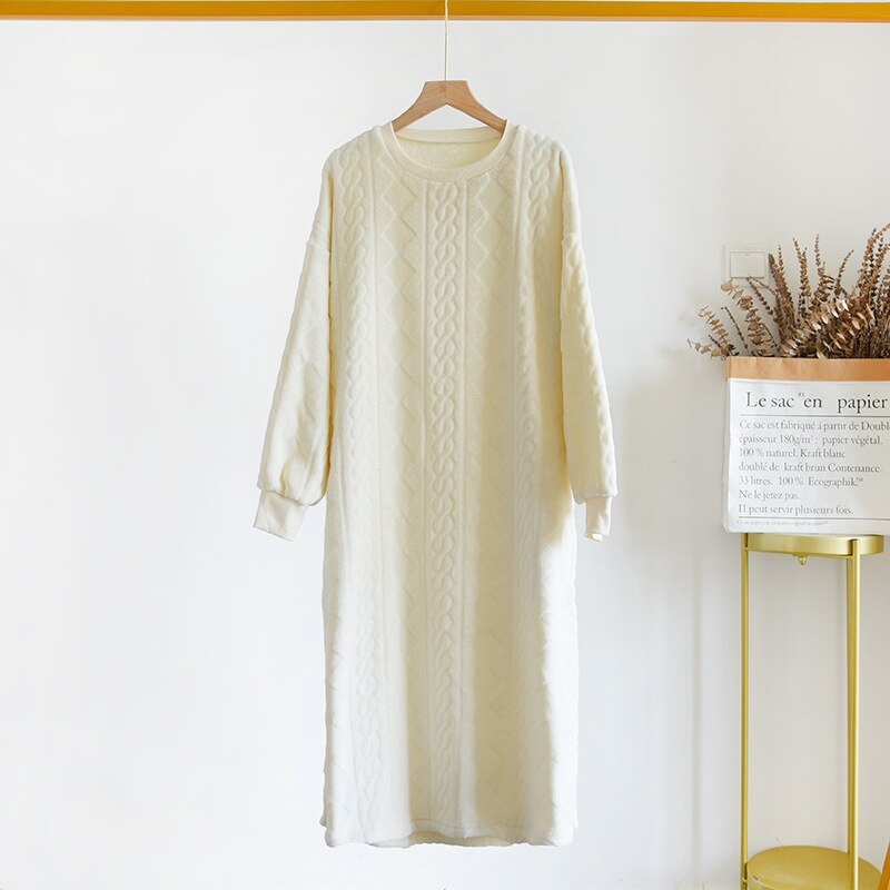 Suspender Ice Silk Solid Color Nightdress Set Printing Long Sleeve Nightgown Autumn And Winter Sexy Two Piece Set With Belt Pad