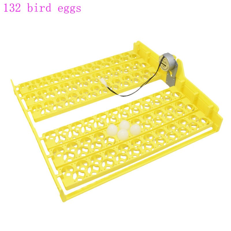 132 Stuks Kwartel Papegaai Duif Kleine Vogel Snake Hatcher Automatische Turn Plastic Incubator Trays Met Draaien Motor 220V/110V/12V