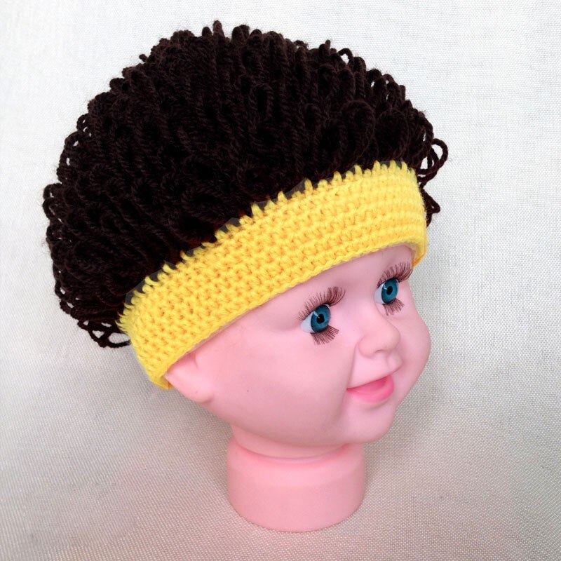 Fashionable Children's Hats Hand-Made Baby Boys And Girls Cotton Wool Warm Breathable Baby Hats Boy And Girl Wig Hats 1-3T: Y