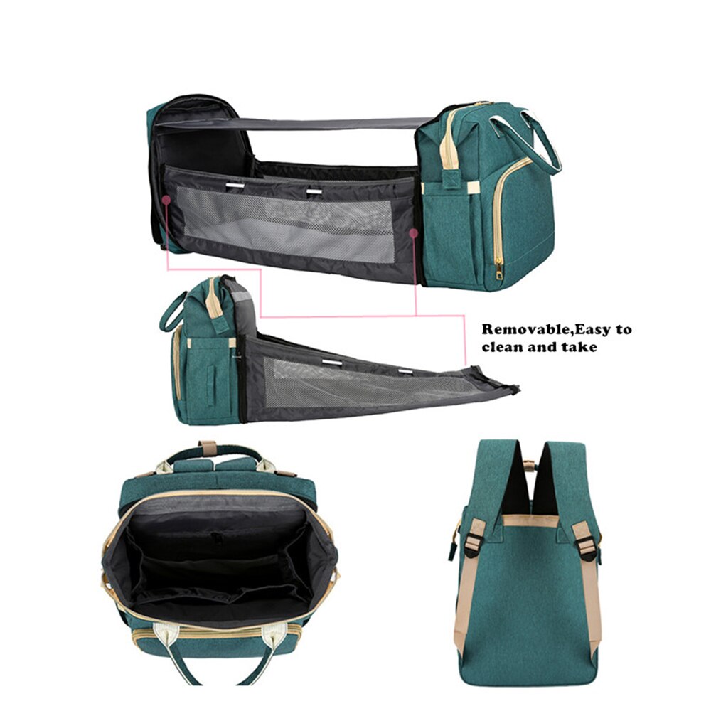 Mochilas para mamá Buylor, bolsa de pañales de maternidad, bolsas para cama de viaje para madres y padres, bolsa de lactancia de gran capacidad para el cuidado del bebé