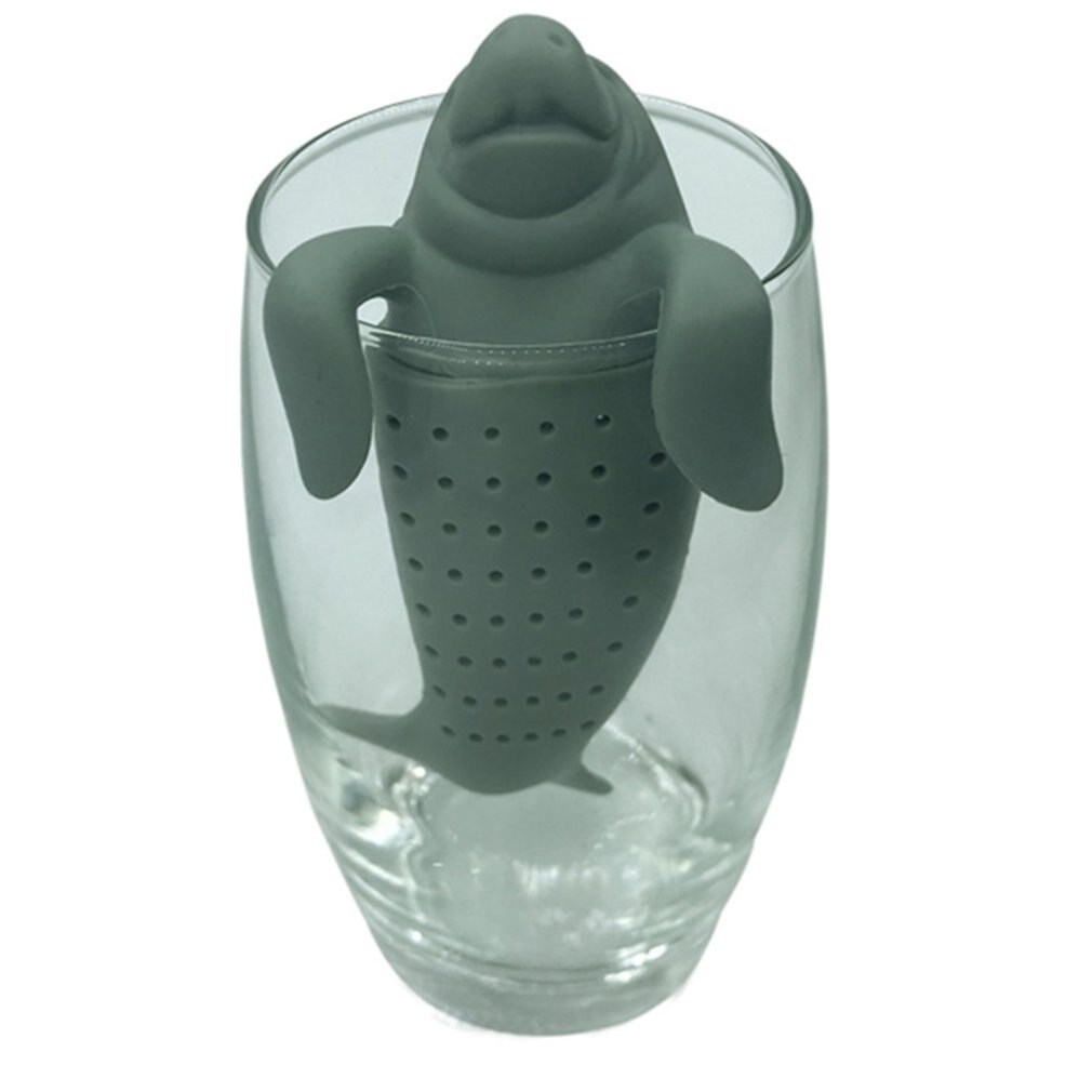 Silicone Tea Maker Mr. Manatee Tea Strainer Cute Manatee Tea Bag Tea Maker Sea Lion Tea Bag Filter