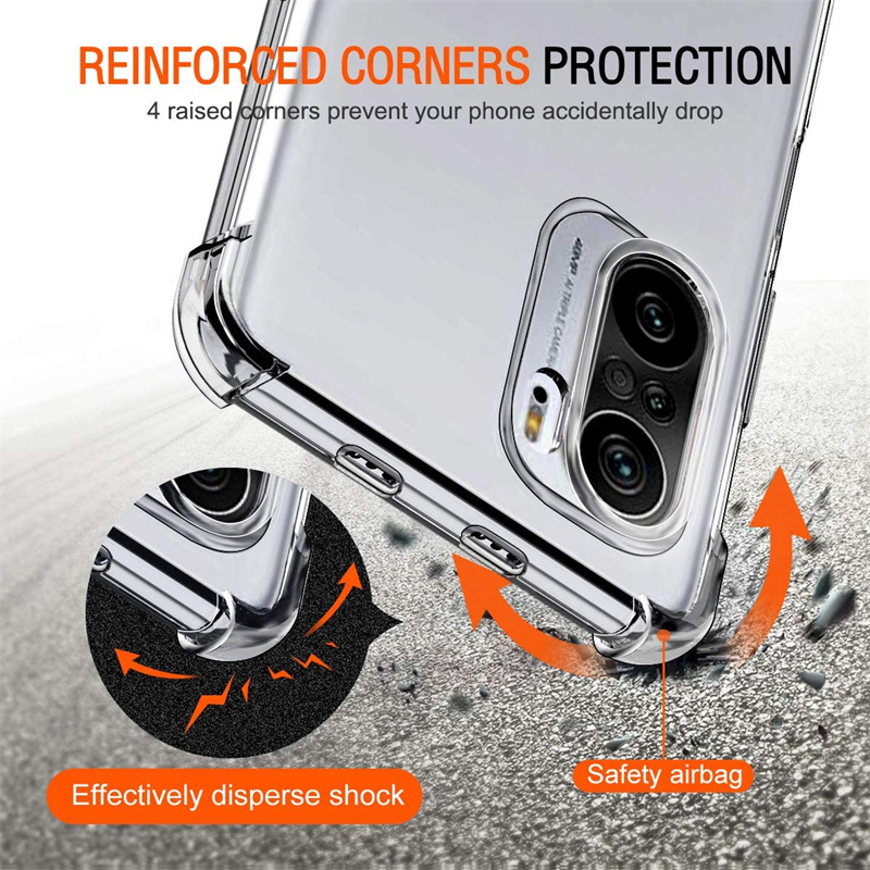 Soft Clear Case Voor poco-f3 Telefoon Hoesjes pocophone f3 xiaomi poco f3 Shockproof Silicone Cover pocophone f3 Case poco f3 Hoesje