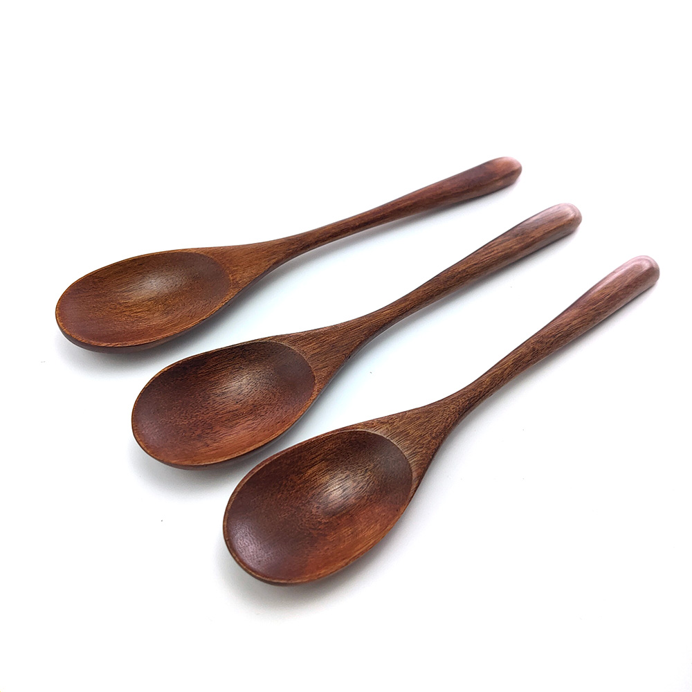 1/2/3Pcs Eco-Friendly wooden Spoon Cutlery Biodegradable Spoon Tableware Reusable Accessories For Home Outdoors