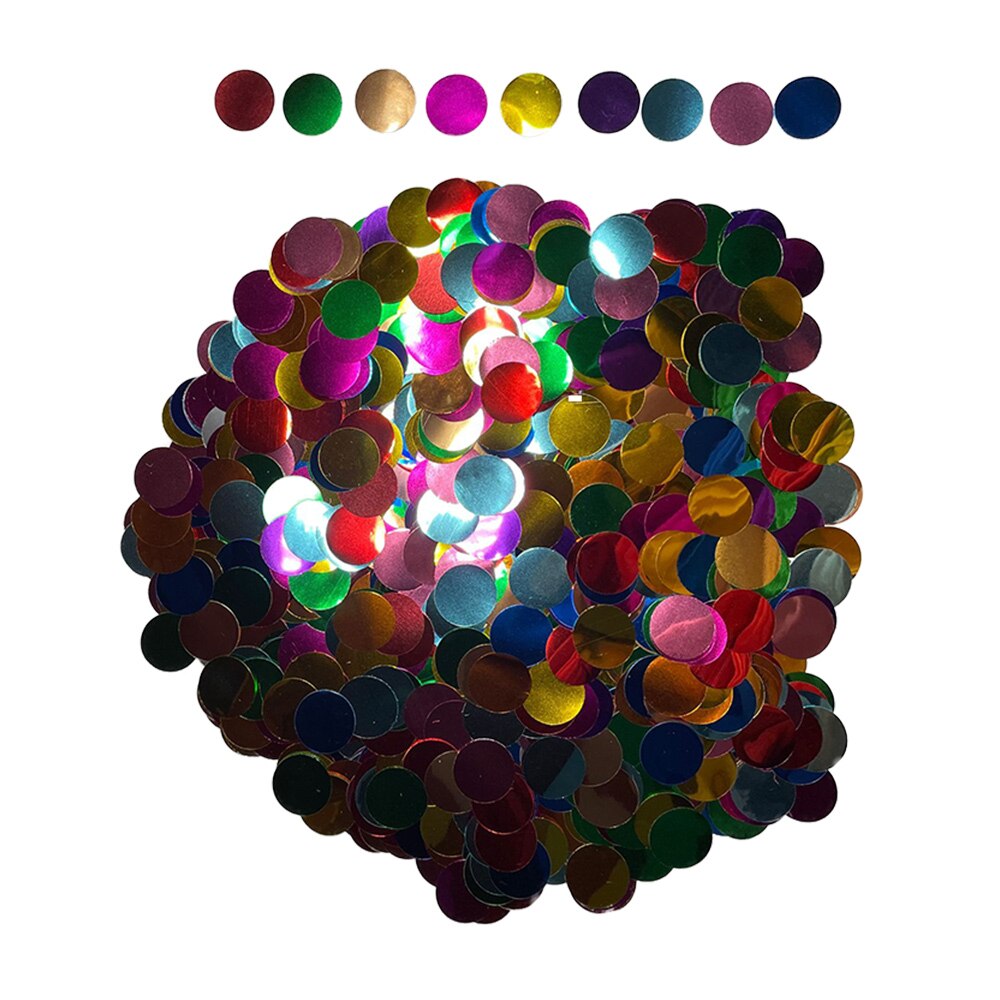 50/100g Round Foil Metallic Confetti Dots Confetti Glitter Filled Balloon Stuffer for Wedding Birthday Anniversary Party Decor