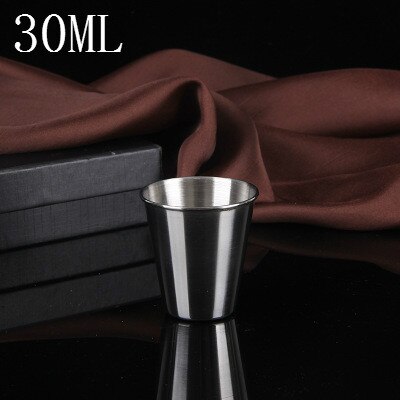 70ml rustfrit stål cocktail shaker måle kop dobbelt shot drink spiritus mål jigger køkken gadgets cocktail shaker kopper: 30ml b
