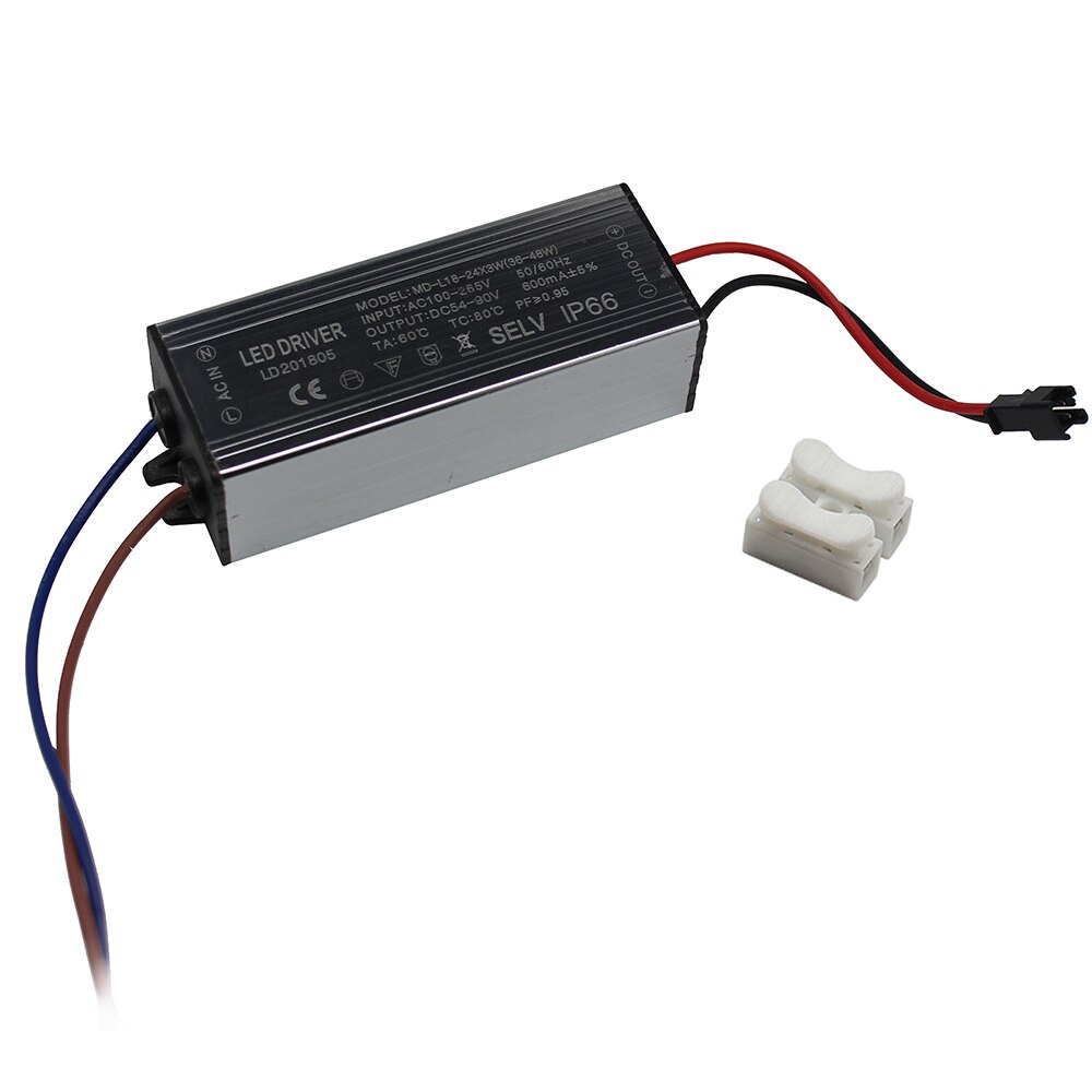 Aluminium IP66 3W 4W 7W 8W 12W 18W 24W Led Driver 300mA Ac 100-265V Waterdichte Voeding Verlichting Transformator Drivers Ballast