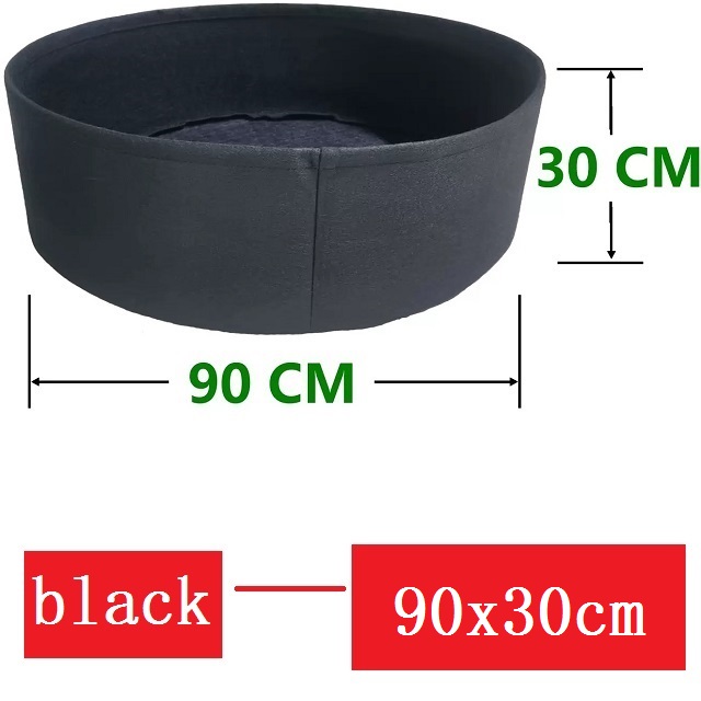 Round Garden Bed, Deep Soil Planting Container Grow Bags Durable Felt Fabric Planter Pot for Plants,Vegetables,Flowers, Herbs