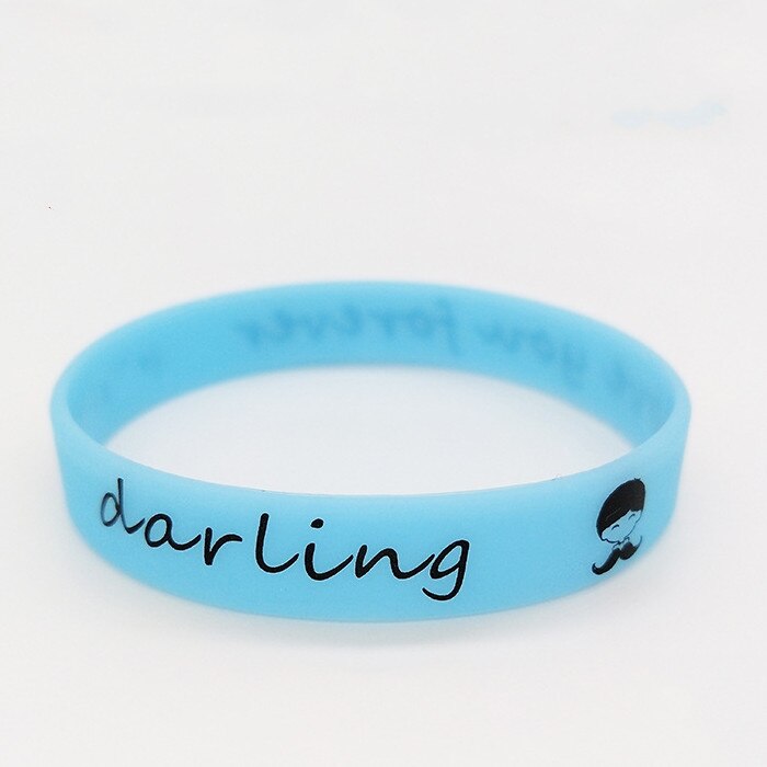 Siliconen Lichtgevende Polsbandjes Rubber Zweet Band Armbanden Mannen Vrouwen Rubber Shine Armbanden Polsbandjes Glow In The Dark Sport Wrap: Blue