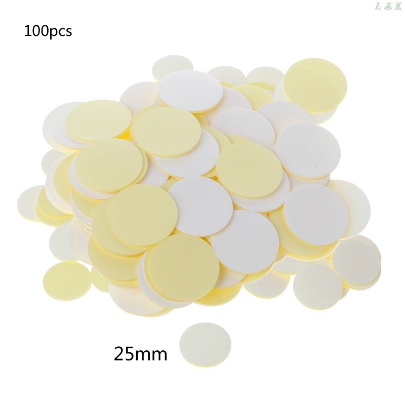 Pegatinas de silicona de doble cara, transparentes e invisibles, 100 Uds., autoadhesivas, pegatinas de puntos L29K