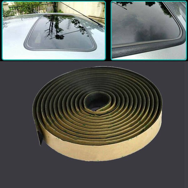 5 Meter Waterproof Rubber Sealing Strips Trim for Auto Car Front Rear Windshield Sunroof Triangular Window Edge