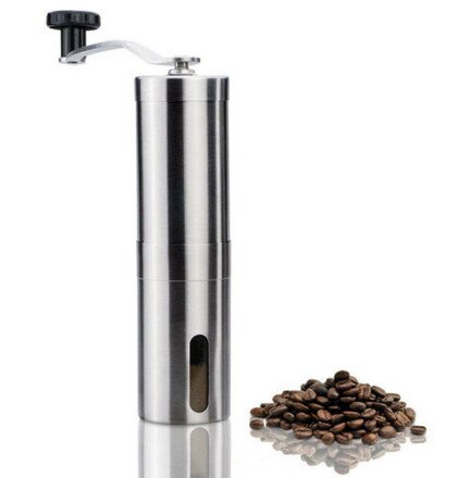 Metalen koffiemolen mini roestvrij staal handmatige handgemaakte koffiebonen braammolen molen keuken koffiegereedschap