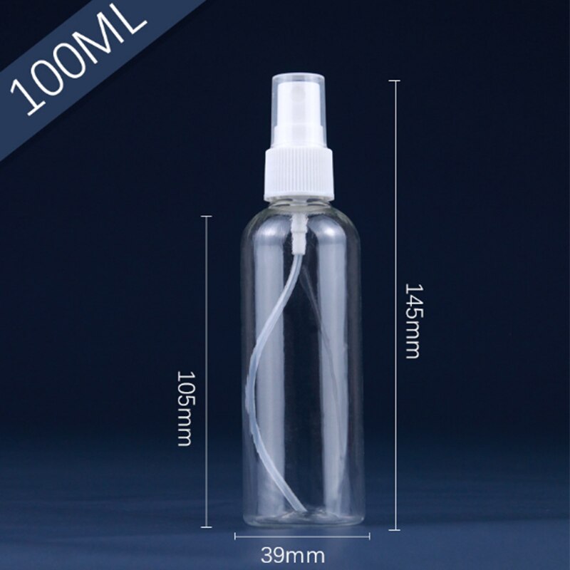 4 pcs 100ml Rubbing Alcohol Dispenser Wash Your Hand Soap Dispenser Empty Pump Bottle Recyclable Eco-friendly PET Material