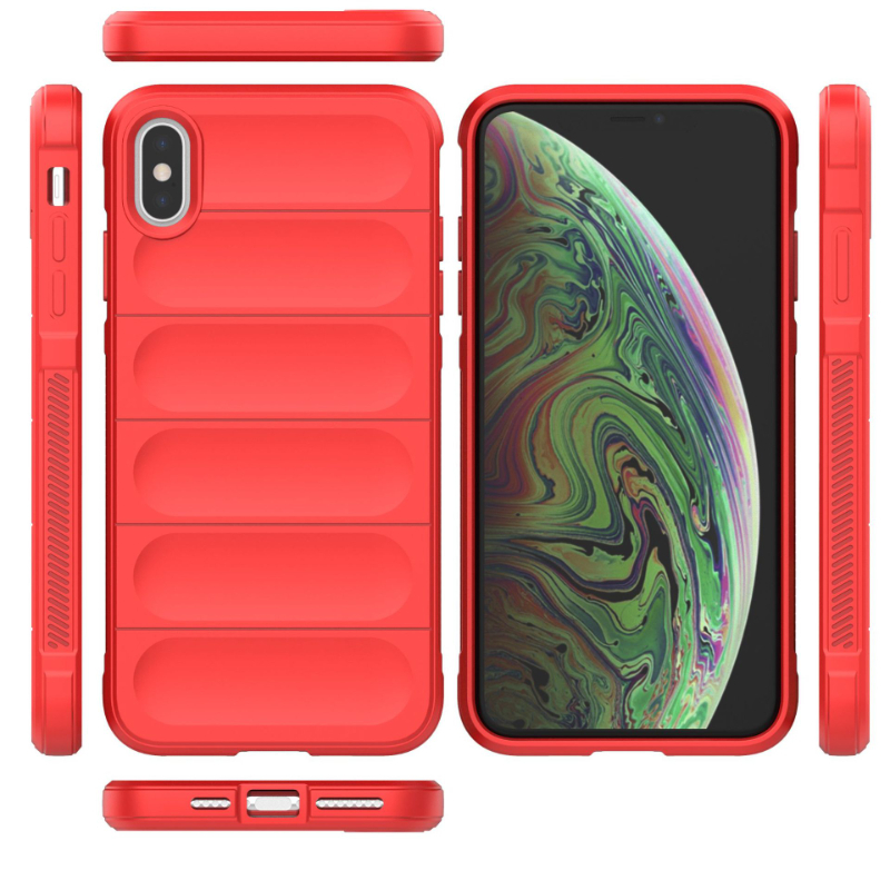 Funda para iPhone X XR XS Max, Funda trasera a prueba de golpes, Fundas de teléfono con armadura, Funda anticaída de silicona líquida