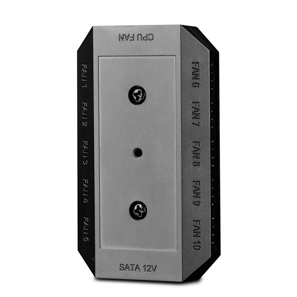 FH-10 Controller SATA Power Supply Adapter 3Pin 4Pin PWM Splitter Cooling Fan Hub Universal Durable Accessories Computer Modular