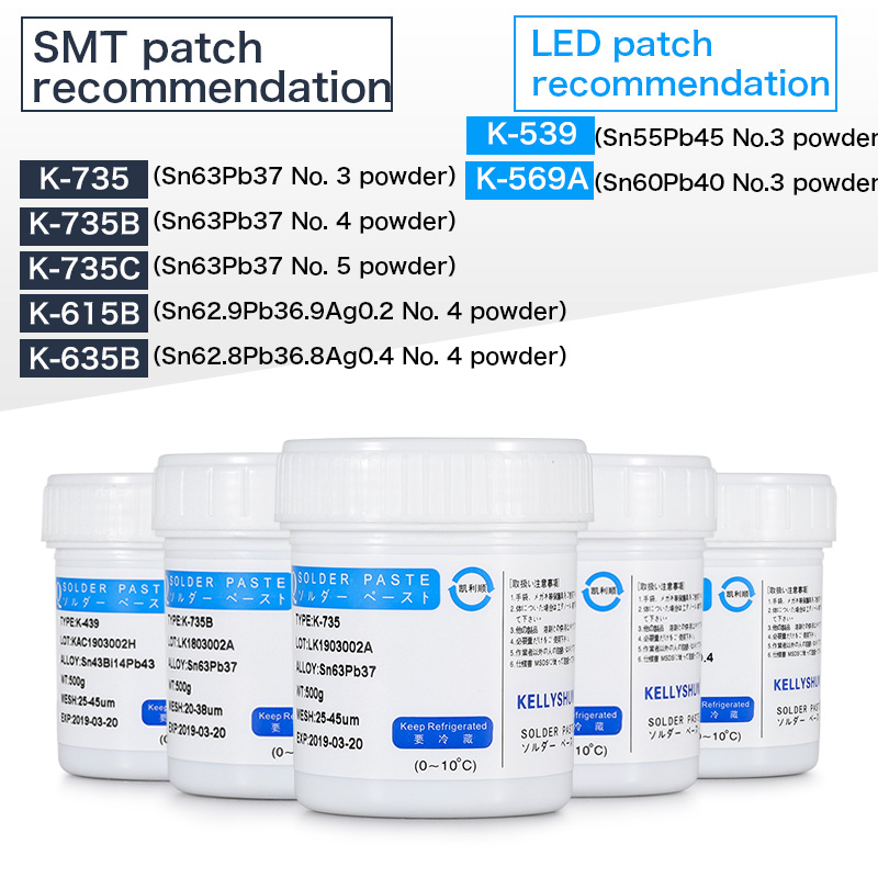 KELLYSHUN Low Temperature Plant Solder Paste Containing Silver Tin Mud Smt Patch Solder Paste Bga Mobile Phone Repair Welding