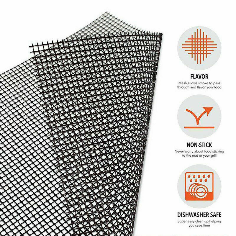 Reusable Non-Stick BBQ Grill Mat Grill Mesh Mat Non Stick Cooking Sheet Liner
