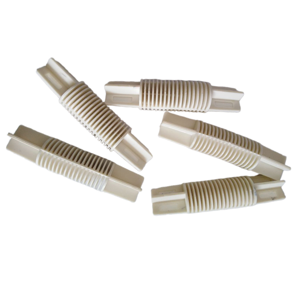 5 x Eck erker Fenster vorhangs tange halterung Stangen bogen verbinder Kunststoff