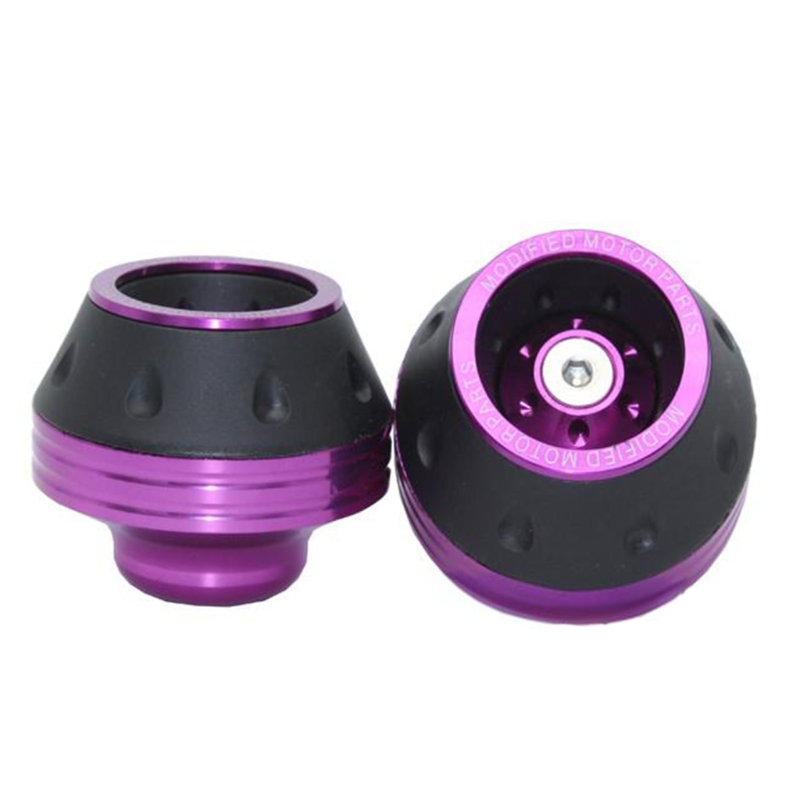 Wheel Crash Protector Motorbike Falling Scooters Wheel Crash Pad: PURPLE