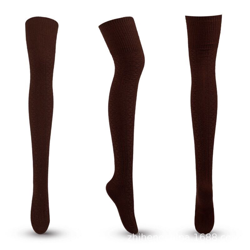 1 paar compressiekousen kniekousen lange kousen dameskousen elastische spataderen sokken over de knie sportsokken: C