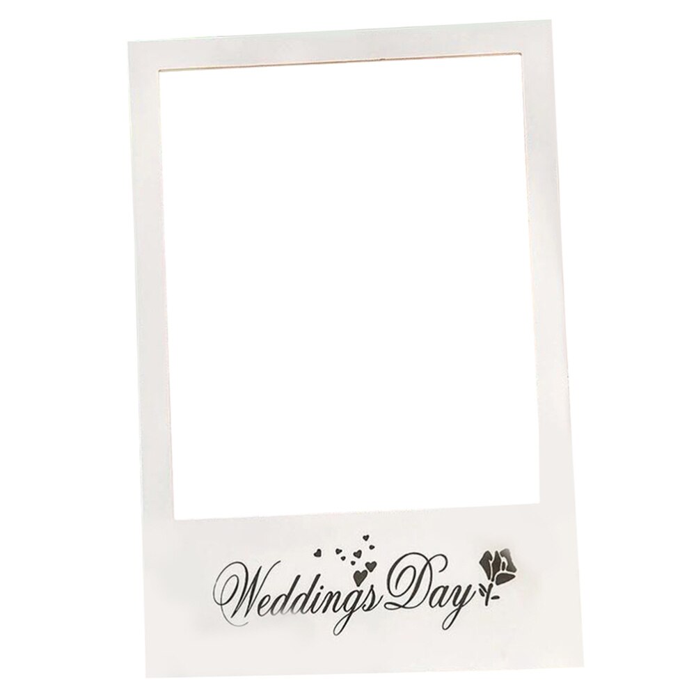 Bryllupsdag diy papir fotoramme fotoboks rekvisitter til bryllup: Som vist